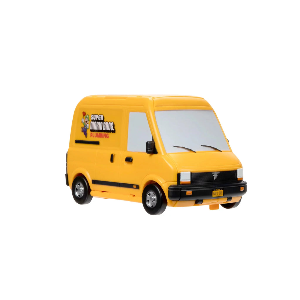 Movie Yellow Van Playset Opens to Reveal Movie Moment with 1.25 inch Action Figure Children 3 to 8. Super Mario Bros