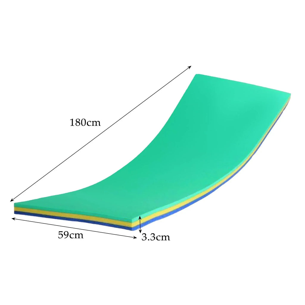 GARENDE aqua Mat 3 Layer Raft for Pool Relaxing Tear impervious Floats Yellow