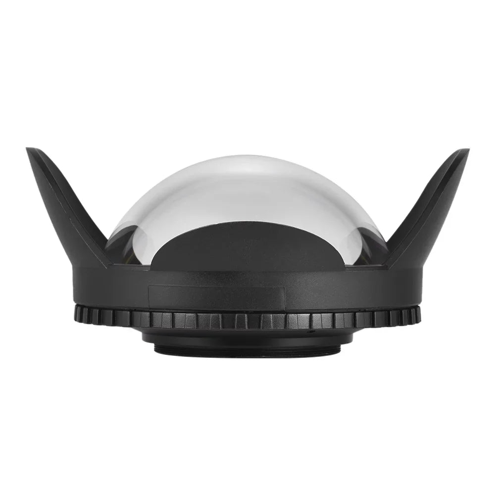MEIKON Dome Port,Shade wrap 60m/ Lens Port Case shield 60m/ 197ft Wide Lens Port Round Adapter Camera Case Shade wrap Port Case Shade 197ft Waterproof 67mm Fisheye Wide Lens 60m/ 197ft Waterproof