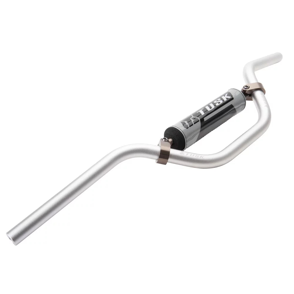 Tusk T-10 Aluminum 7/8" Handlebar Mini High Bend Silver For LEM LX3 2000