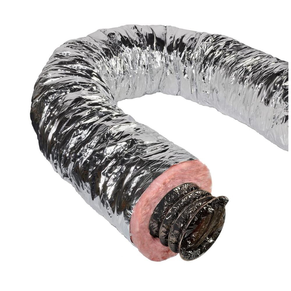 Insulated Flexible Duct R6 Silver Jacket. x 25 ft. Master Flow 16 in