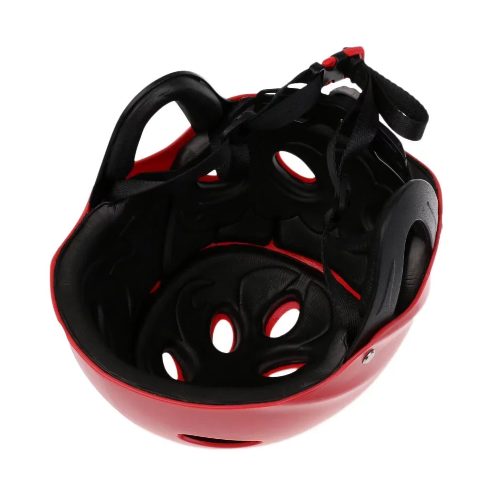 Helmet Head Impact Hard Cap for Wakeboard Kayak Canoe Surfing moisture Sports Tow Sports - Red