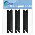 3-Pack BBQ Grill Heat Shield Plate Tent Replacement Parts for Charmglow 810-7440-F - suitable Barbeque Porcelain Steel Flame Tamer, Flavorizer Bar, Vaporizer Bar, Burner shield 17 3/4"