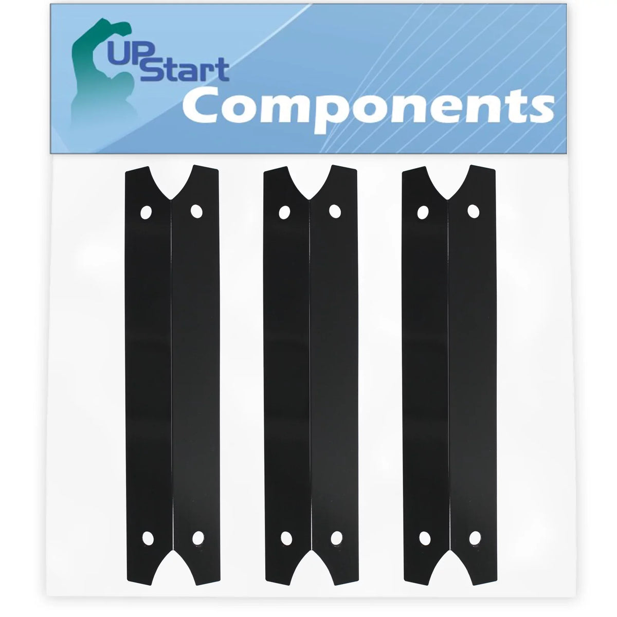 3-Pack BBQ Grill Heat Shield Plate Tent Replacement Parts for Charmglow 810-7440-F - suitable Barbeque Porcelain Steel Flame Tamer, Flavorizer Bar, Vaporizer Bar, Burner shield 17 3/4"