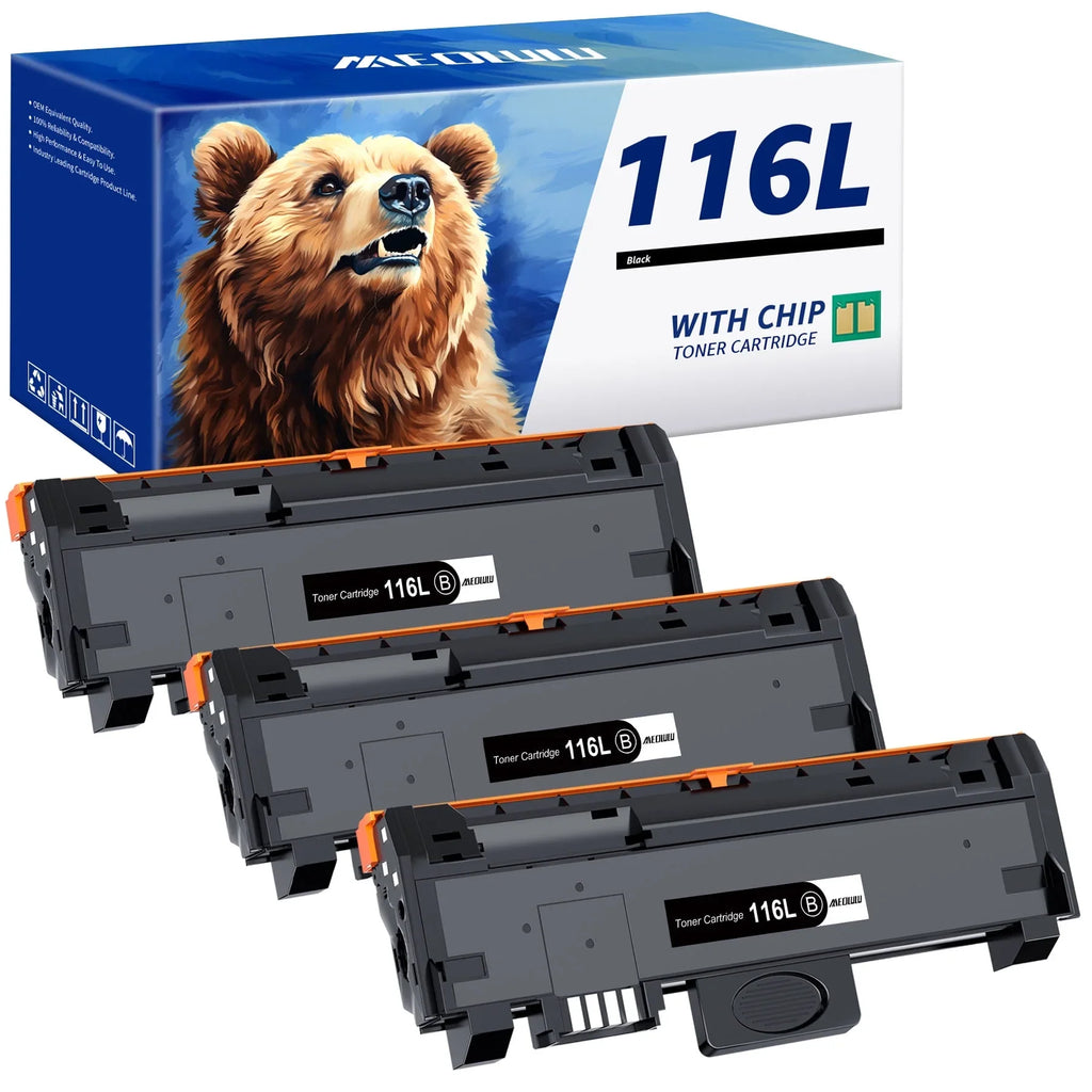 MLT-D116L Toner Cartridge suitable for  116L MLT-D116L MLTD116L MLT116L, Use with  Epress SL-M2825DW SL-M2835DW SL-M2885FW SL-M2875FD SL-M2875FW SL-M2625D Printer, 3 Black