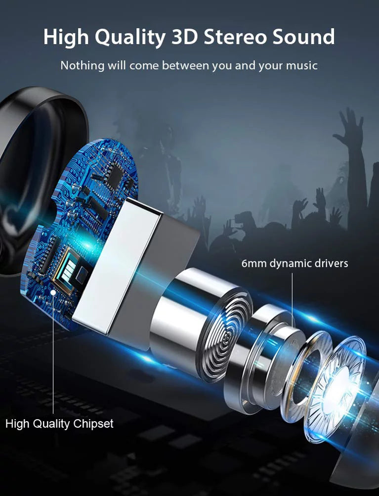 Wireless TWS Headphones for  Galaxy A23 5G Phone - Earbuds Earphones True Wireless Stereo Headset Hands-free Mic X6B suitable With Galaxy A23 5G Model