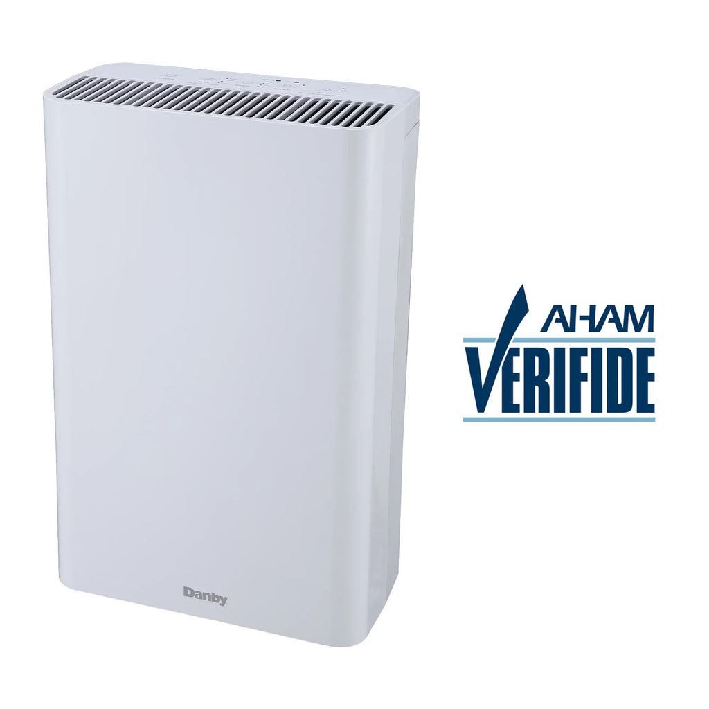 in White with True Hepa Filter to reduce smoke and pollutants. ft. Danby DAP152BAW-I Air Purifier up to 210 sq
