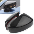 BFY Car Rearview Rear View Mirror wrap Trim For 2017 2018 2019 Mazda CX-5 ABS 2Pcs Carbon Fiber Styling