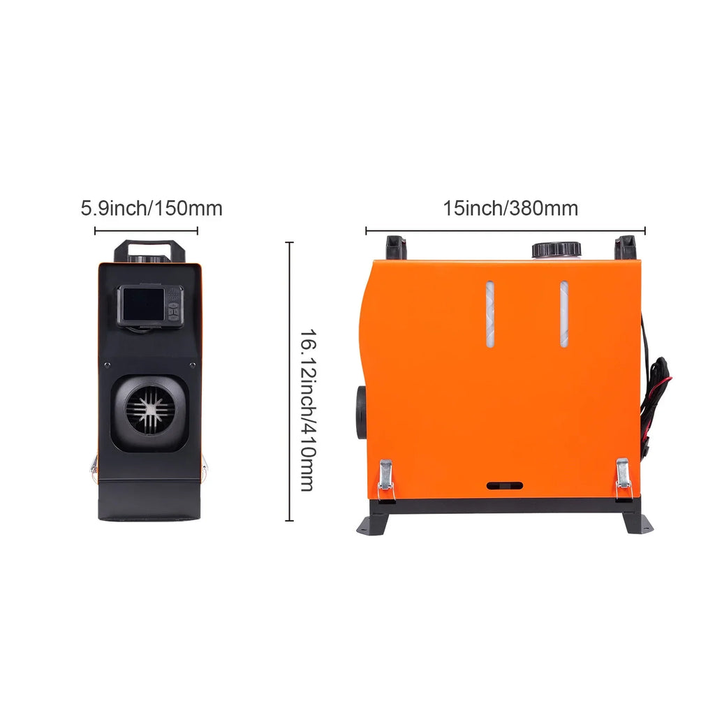 BENTISM 8 KW Diesel Air Heater, Bluetooth App Control All-on-one Diesel Heater with Automatic Altitude Adjustment, Remote Control and LCD, Portable Parking Heater for Home RV Trailer Camper Van vessel